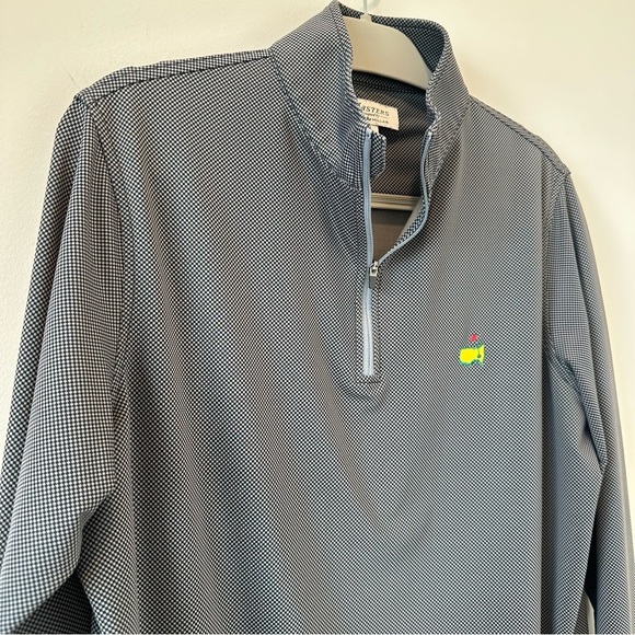 Peter Millar Other - Peter Millar Masters Quarter Zip Jacket Black Gray Augusta Golf Long Sleeve Mens